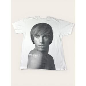 Bruno Vassup! Movie Promo AOP T-Shirt Size Men's XL Sasha Baron Cohen RARE 2009